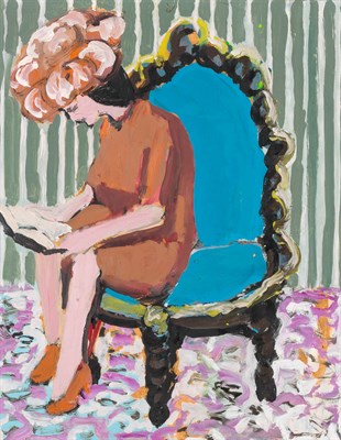 Lot 3 - Benny Andrews American, 1930-2006 Portrait of...