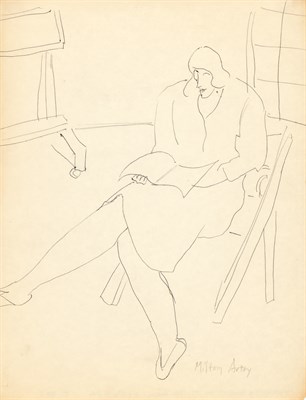 Lot 9 - Milton Avery American, 1885-1965 March in the...
