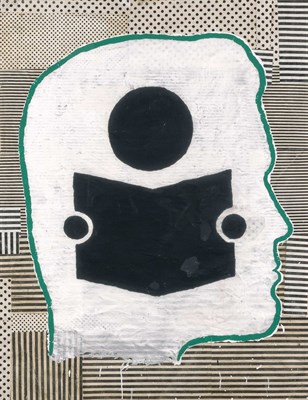 Lot 19 - Donald Baechler American, b. 1956 Profile with...