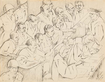 Lot 35 - George Biddle American, 1885-1973 Nuremberg...