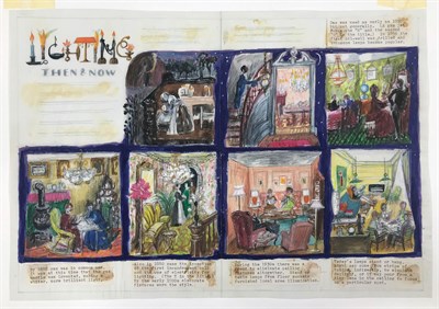 Lot 98 - Lucille Corcos American, 1906-1973 Then and...