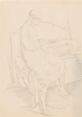 Lot 156 - Wanda Gag American, 1893-1946 Woman Reading,...