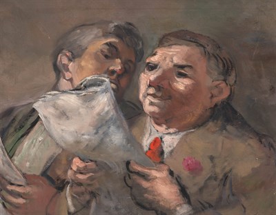 Lot 163 - Bernard Glasgow American, 1914-1986 Reading...