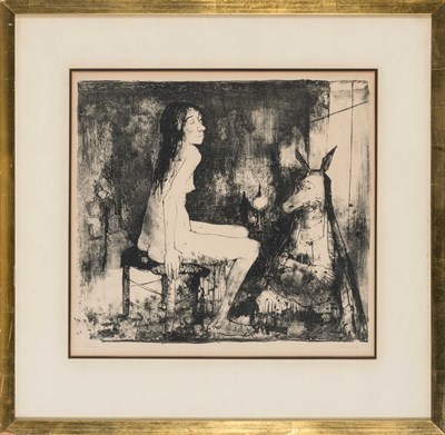 Lot 110 - Jean Jansem (1920-2013) NUE ET CHEVAL...