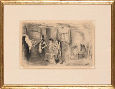 Lot 124 - James Abbott McNeill Whistler THE FORGE Drypoint
