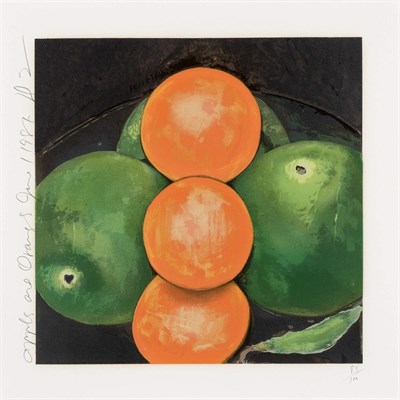 Lot 224 - Donald Sultan (b. 1951) APPLES AND ORANGES...