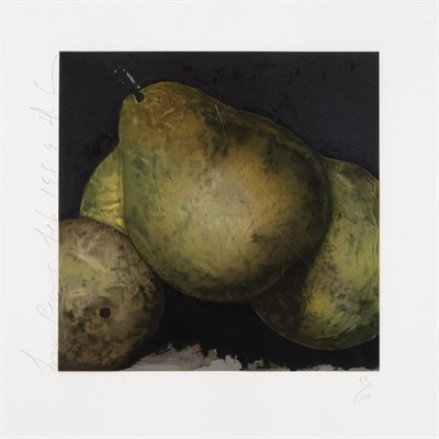 Lot 225 - Donald Sultan (b. 1951) FOUR PEARS Color...