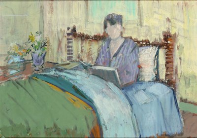 Lot 196 - John Heliker American, 1909-2000 Reading in...