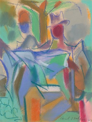 Lot 203 - Carl Holty American, 1900-1973 Seated Figure...