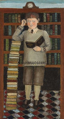 Lot 215 - John Kane American, 1860-1934 In a Library...