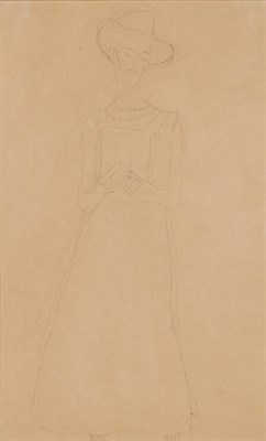 Lot 225 - Gustav Klimt Austrian, 1862-1918 Reading Woman,...