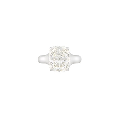 Lot 495 - Platinum and Diamond 'Lucida' Ring, Tiffany & Co.
