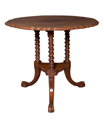 Lot 182 - Mahogany Tripod Table Height 28 1/4 inches,...