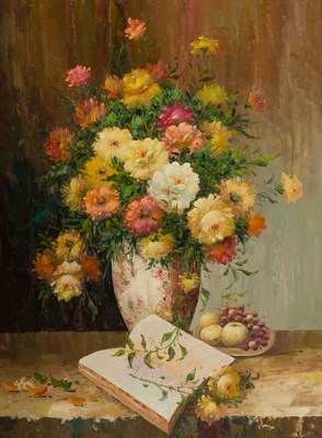Lot 87 - 20th Century School Still Life of Flowers with...