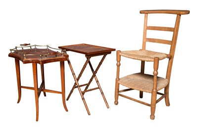 Lot 120 - Two George III Style Mahogany Trays on Stand;...