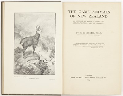Lot 61 - DONNE, CAPT. T.E. The Game Animals of New...