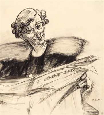 Lot 253 - Martin Lewis American, 1881-1962 Woman Reading...