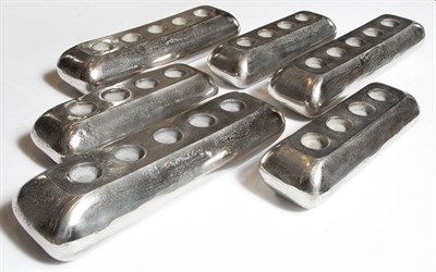 Lot 353 - Group of Twelve Nickel-Plated Metal Votive...
