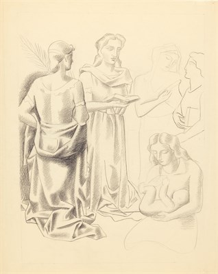 Lot 272 - Jan Matulka American, 1890-1972 Five Women and...