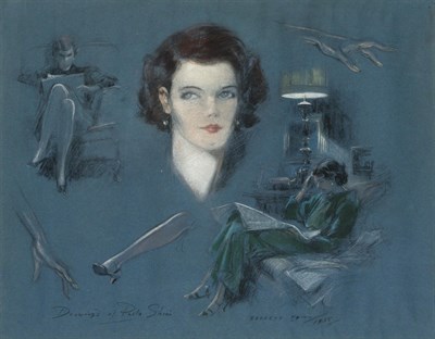 Lot 306 - Everett Shinn American, 1876-1953 Drawings of...