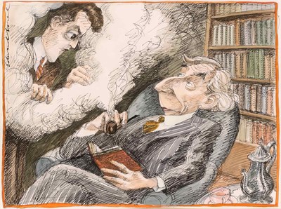 Lot 320 - Edward Sorel American, b. 1929 Bertrand...