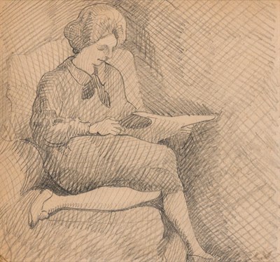 Lot 349 - Louis Valtat French, 1869-1952 Femme Lisante,...