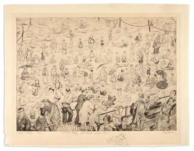 Lot 375 - Peggy Bacon HAPPY HOLIDAY (F. 91) Etching and...