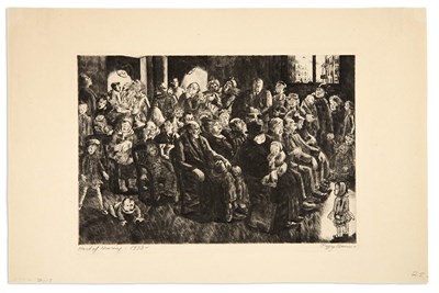 Lot 377 - Peggy Bacon HARD OF HEARING (F. 115) Drypoint,...