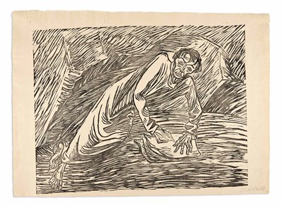 Lot 379 - Ernst Barlach (1870-1938) SCHREIBENDER PROPHET...