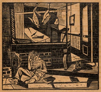 Lot 380 - Will Barnet (1911-2012) BUTCHER'S SON (SZOKE...