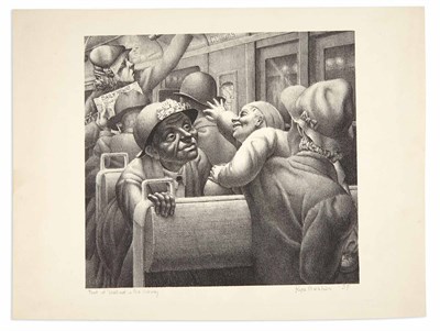 Lot 459 - Kyra Markham WELL MET IN THE SUBWAY Lithograph,...