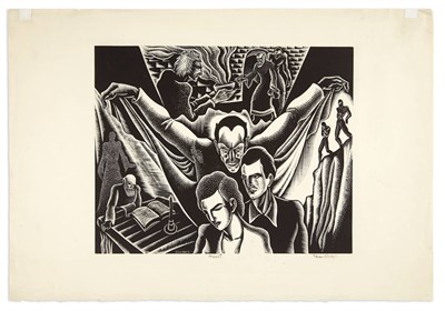Lot 474 - Dan Rico (1910-1985) FAUST Wood engraving,...