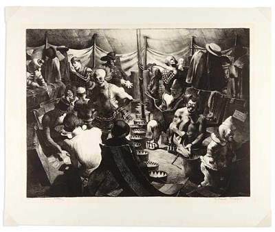 Lot 475 - Robert Riggs (1896-1970) CLOWN ALLEY (BASSHAM...