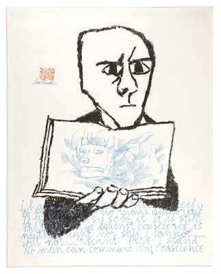 Lot 480 - Ben Shahn CREDO (P. 67) Color screenprint,...