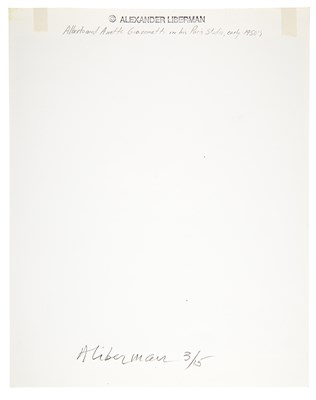 Lot 542 - LIBERMAN, ALEXANDER (1912-1999) [Alberto and...