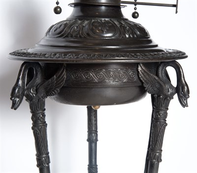 Lot 324 - Two Empire Style Gilt and Patinated-Metal...