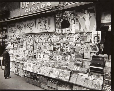 Lot 501 - ABBOTT, BERENICE (1898-1991) Newsstand, 32nd...