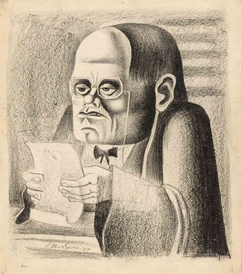 Lot 45 - Abe Blashko American, 1920-2011 Judge Reading,...