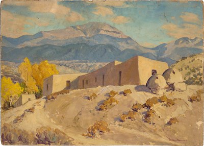 Lot 1034 - Sheldon Parsons American, 1866-1943 Santa Fe...