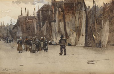 Lot 1004 - Arthur Melville Scottish, 1858-1904 Honfleur...