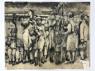 Lot 82 - Daniel Celentano American, 1902-1980 Subway...