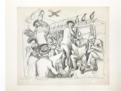 Lot 83 - Daniel Celentano American, 1902-1980 Subway...