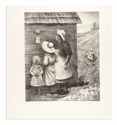 Lot 408 - Minna Citron THE MAGIC BOX Lithograph, 1941,...