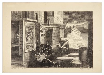 Lot 424 - Seymour Fogel NEW YORK NO. 1 Lithograph, 1936,...