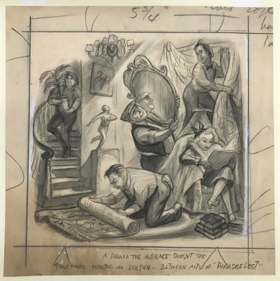 Lot 144 - Don Freeman American, 1908-1978 A Drama Scene...