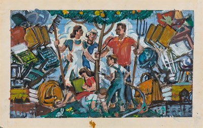 Lot 179 - Samuel Greenberg American, 1905-1980 Mural...