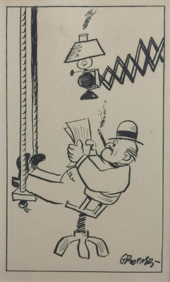 Lot 181 - William Gropper American, 1897-1978 Reading...