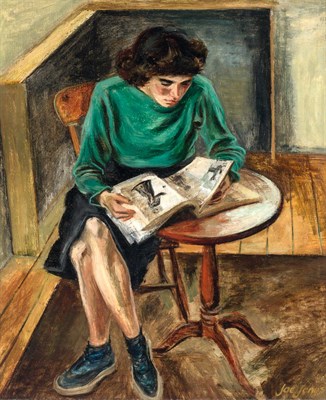 Lot 211 - Joe Jones American, 20th Century Girl Reading,...