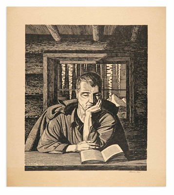 Lot 447 - Rockwell Kent BOOKS MAKE THE HOME Collotype,...