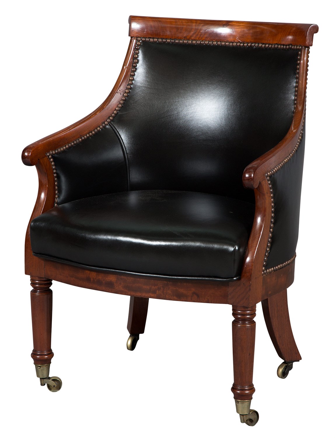 Lot 266 - George IV Mahogany Bergère Second quarter 19th...